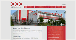 Desktop Screenshot of bhl-plastics.de